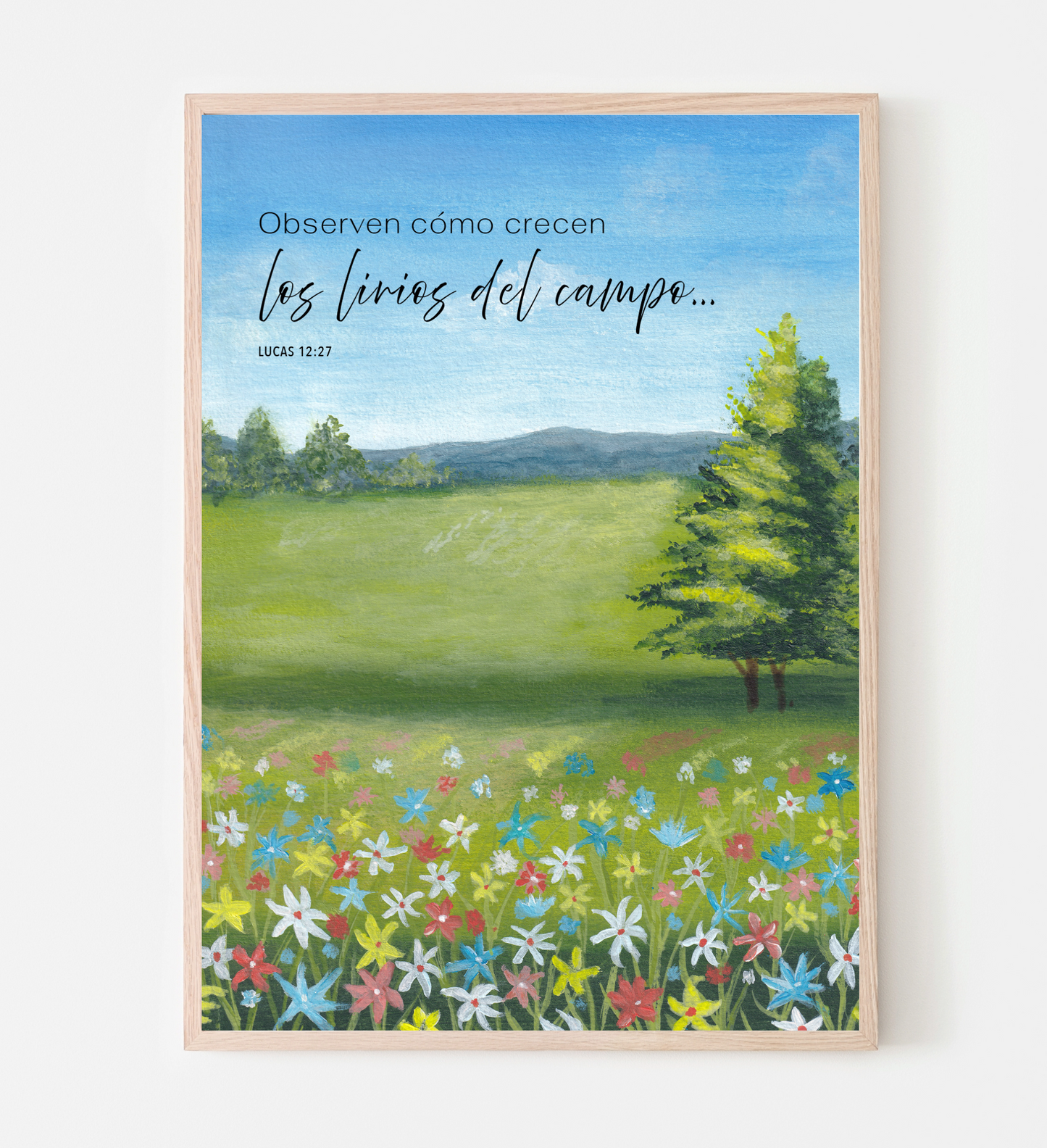 Art print Lirios del campo