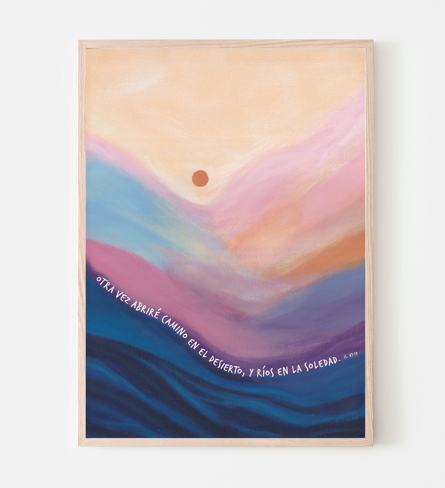 Art print Camino en el desierto