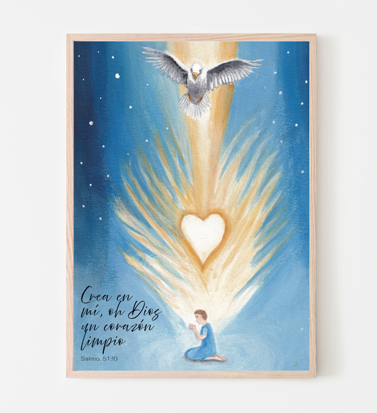 Art print Corazón limpio