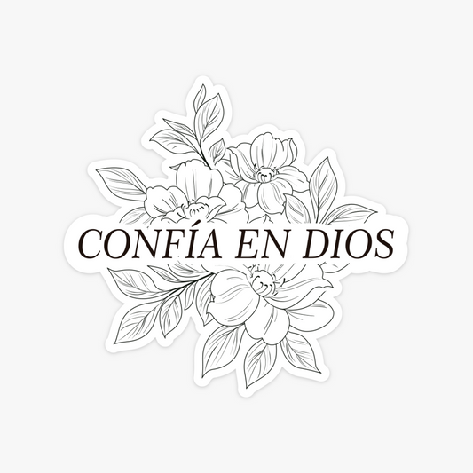 Sticker Confía en Dios