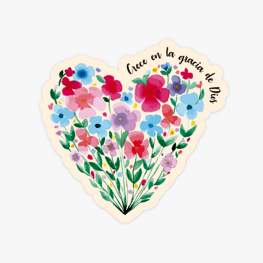 Sticker Crece en la gracia de Dios