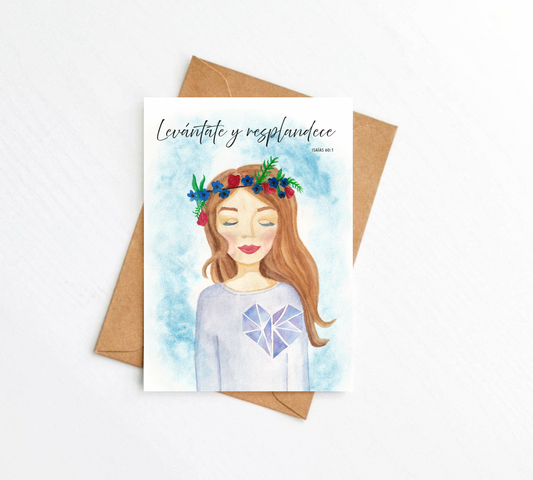 Tarjeta Levántate y resplandece